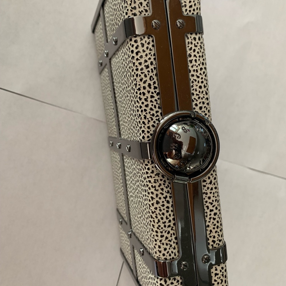 Henri Bendel Beautiful Hard Exterior Metal Accents